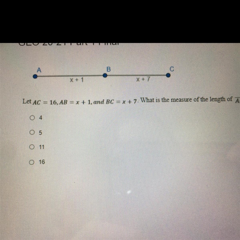 What is the measure of the length of AB-example-1