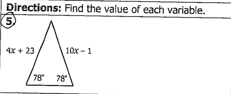 Find the value of each variable.-example-1