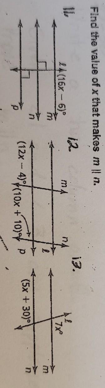 Find the value of x that makes m ll n.​-example-1