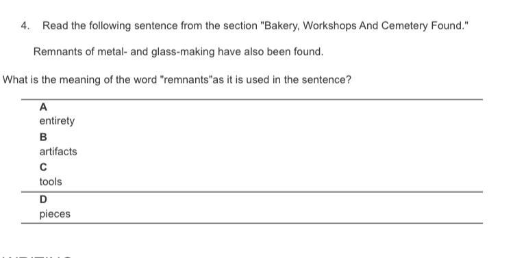 What is the meaning of the word “remnants” as it is used in the sentence? May someone-example-1