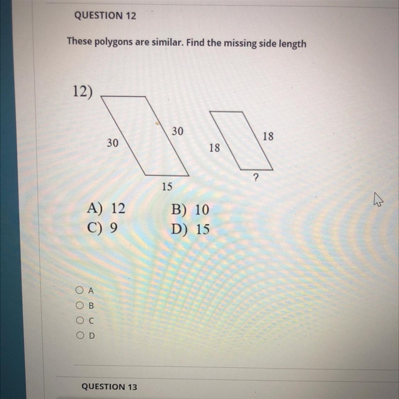 Find the missing side length-example-1