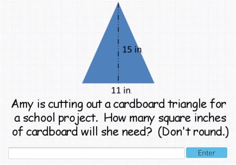 Amy is cutting out a cardboard triangle for a school project please help have to turn-example-1