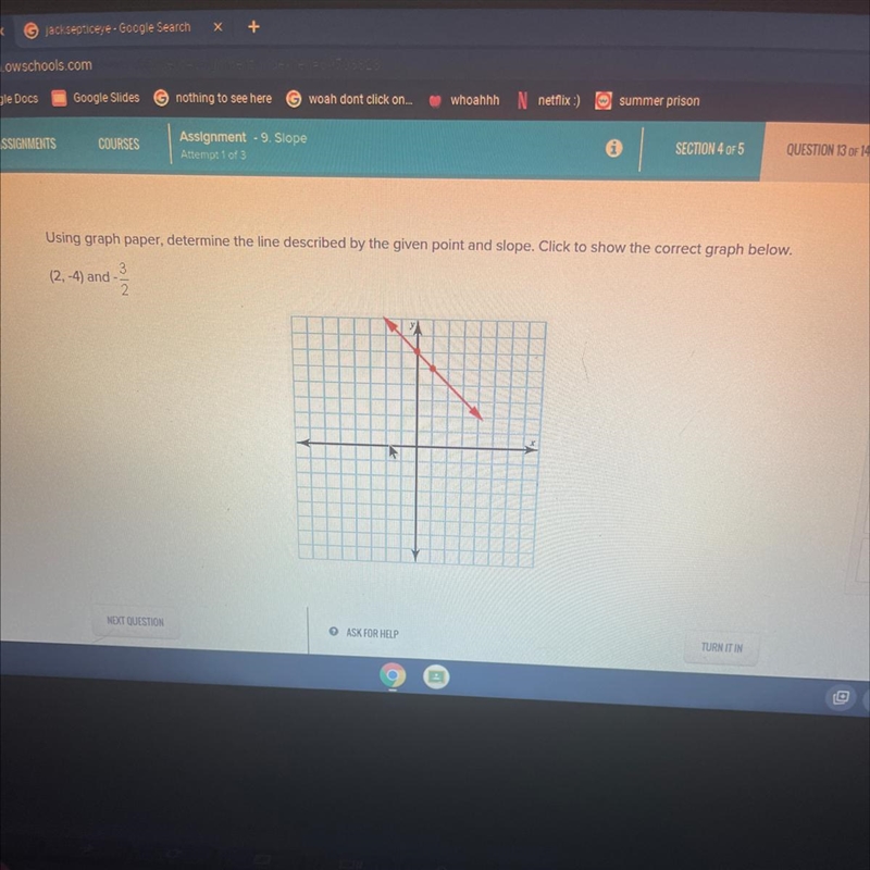 Help. i can't find the answer anywhere and i hate doing slope-example-1