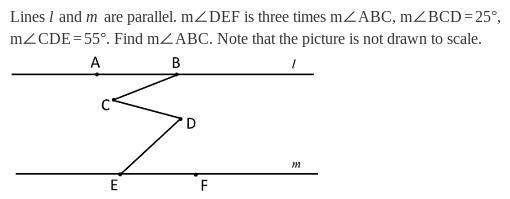 Lines l and m are parallel-example-1