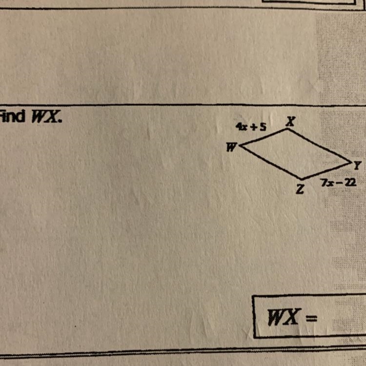 Find WX and show work-example-1