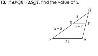 What does x equal? no step by step required.-example-1