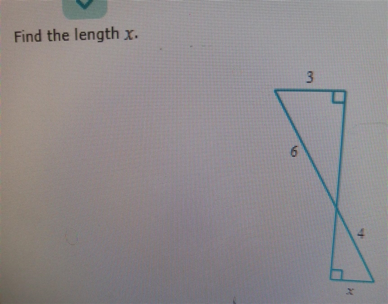 PLZ HELP ITS SUPER URGENT Find the length of X ​-example-1