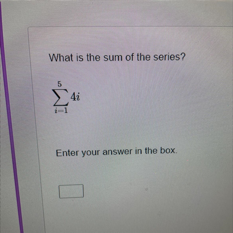 What is the sum of the series-example-1