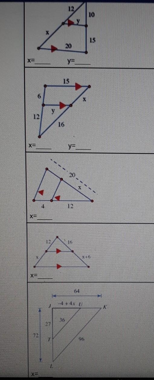 And here are the last ones, solve for x and y​-example-1