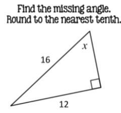 Find the missing side. Round to the nearest tenth.-example-1