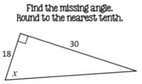 Find the missing side. Round to the nearest tenth.-example-4