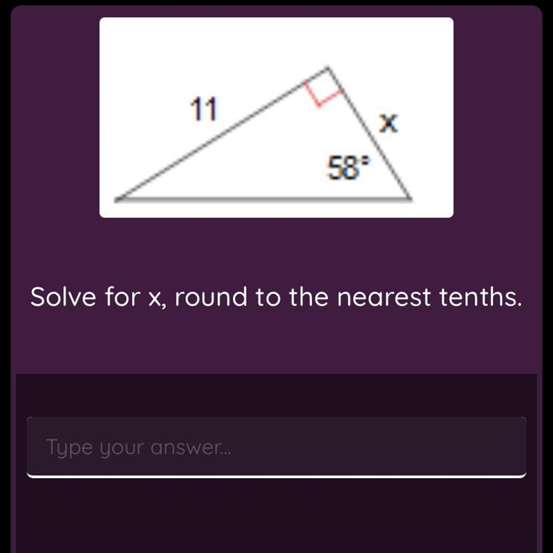 Help!! Solve for X round to the nearest 10th￼-example-1