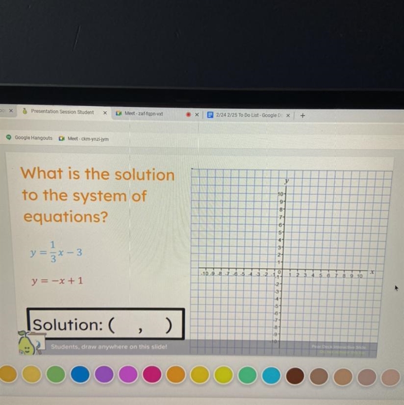 What is the solution to the system of equations?-example-1