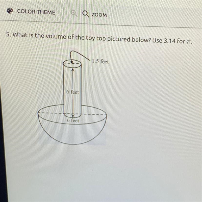 What is the volume of the toy top pictured below?-example-1