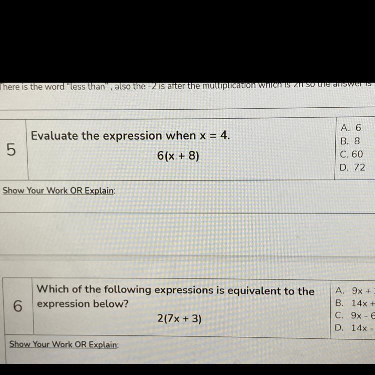 Pls help me with 5 I need a answer and a explanation-example-1