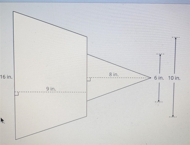 What is the total area of the figure below?​-example-1