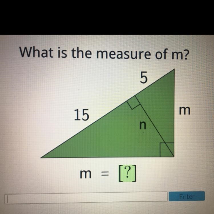 What is the measure of m?-example-1