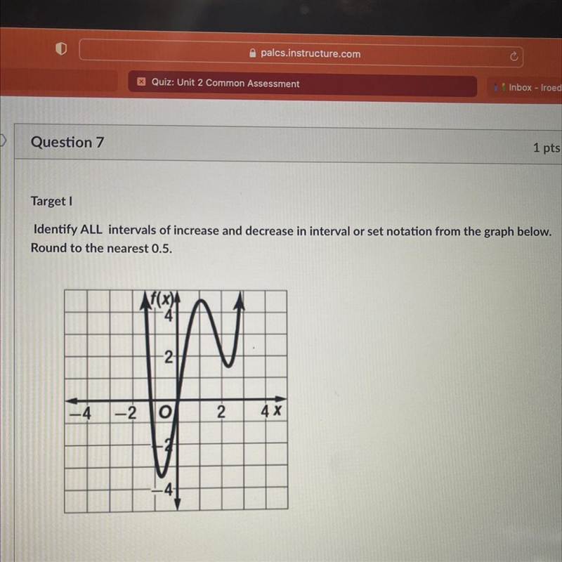 Identify ALL intervals of increase and decrease in interval or set notation from the-example-1