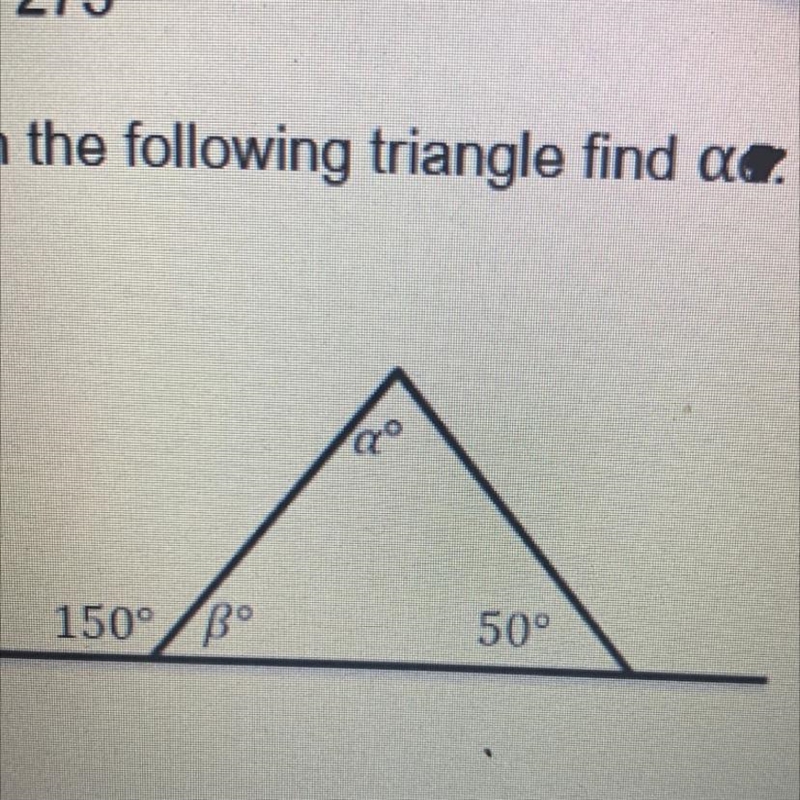 In the following triangle find a-example-1