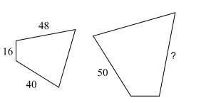 WILL GIVE BRAINLISEST! The polygons are similar. Find the missing side length. Note-example-1