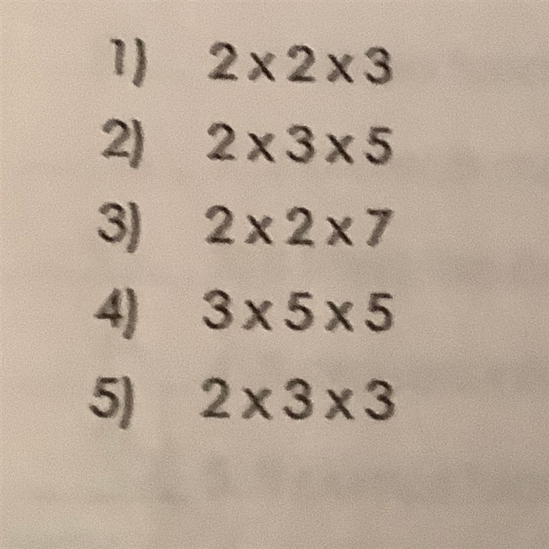 Write the number as a product of the prime factors on your answer sheet-example-1