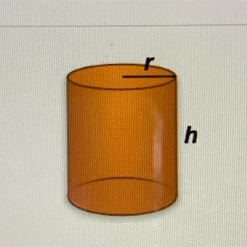 Find the volume of a cylinder with a radius of 3 cm and a height of 7 cm-example-1