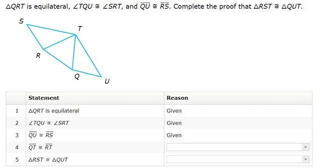 Fill in the blanks with one of the options below. Given Reflexive Property of Congruence-example-1