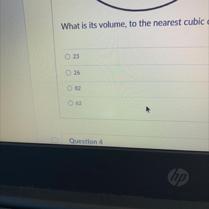 A sphere has a radius 2.7 centimeters, What is its volume to the nearest cubic centimeter-example-1