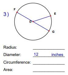 Find the radius, and the approximate circumference and area of the circle below. (Use-example-1