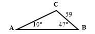 I need to find angle C, side length AB and side length AC-example-1