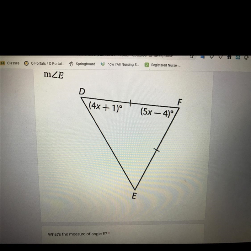 Whats the measure of angle E ?-example-1