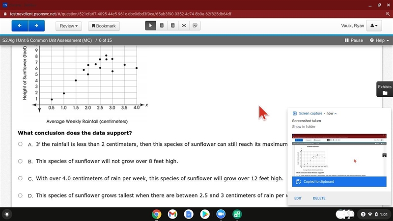 A scientist is studying the effect of rainfall on the height of a certain species-example-2