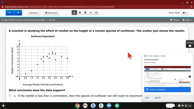 A scientist is studying the effect of rainfall on the height of a certain species-example-3