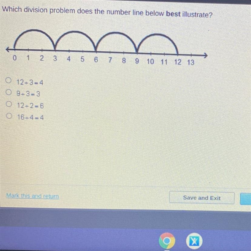 Which division problem does the number line below best illustrate? 0 1 2 3 4 5 6 7 8 9 10 11 12 13 O-example-1