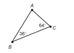 When looking at sides AC and CB, what is the included angle? Question 22 options:-example-1