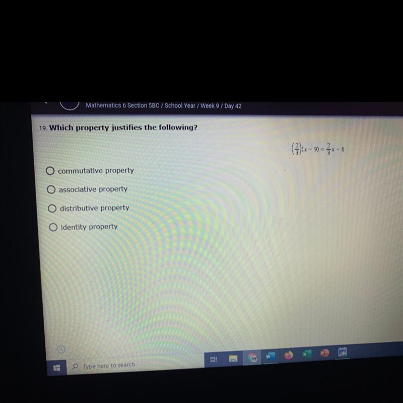 Which property justifies the following-example-1