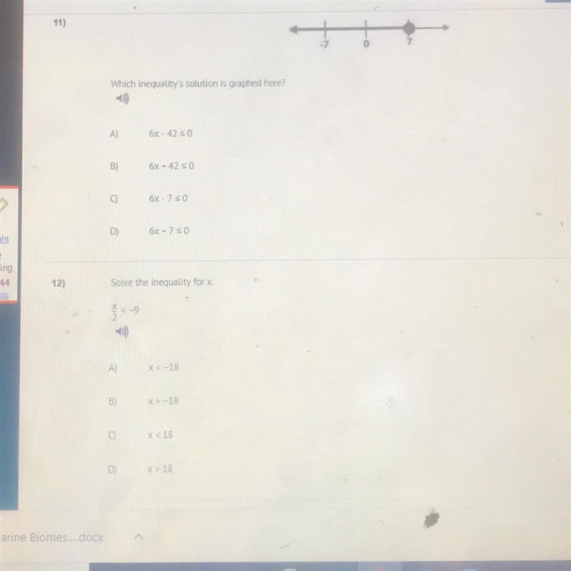 Pls anwser this math questions number 11 and 12 both it’s easy !-example-1