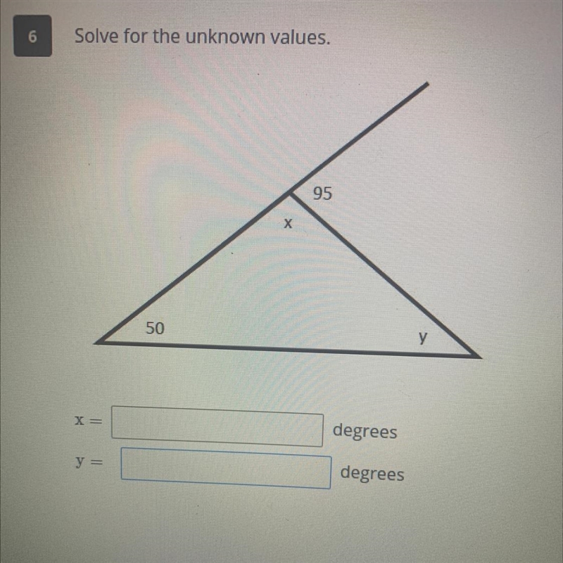 Solve for the unknown values.-example-1