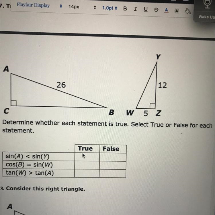 I just need to know if it’s true or false. Please help :)-example-1