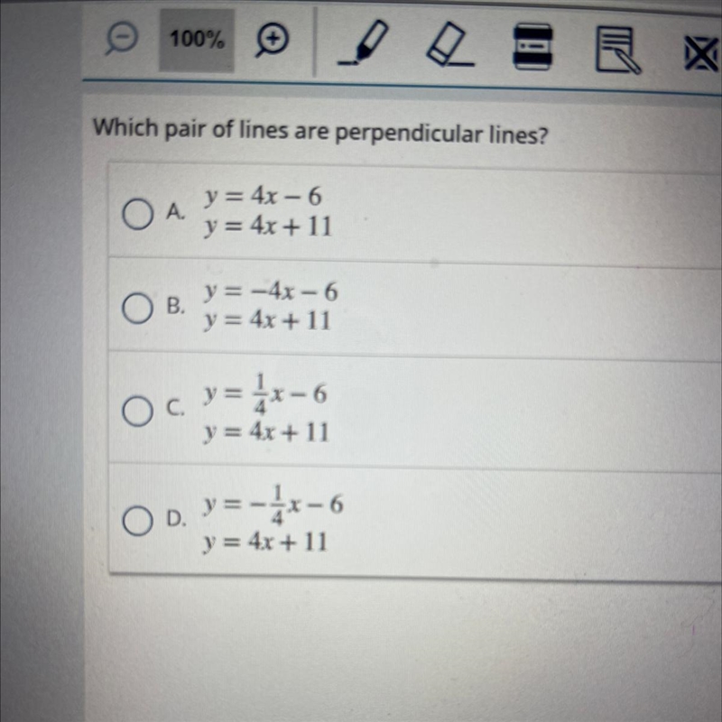 Which pair of lines are perpendicular lines?-example-1