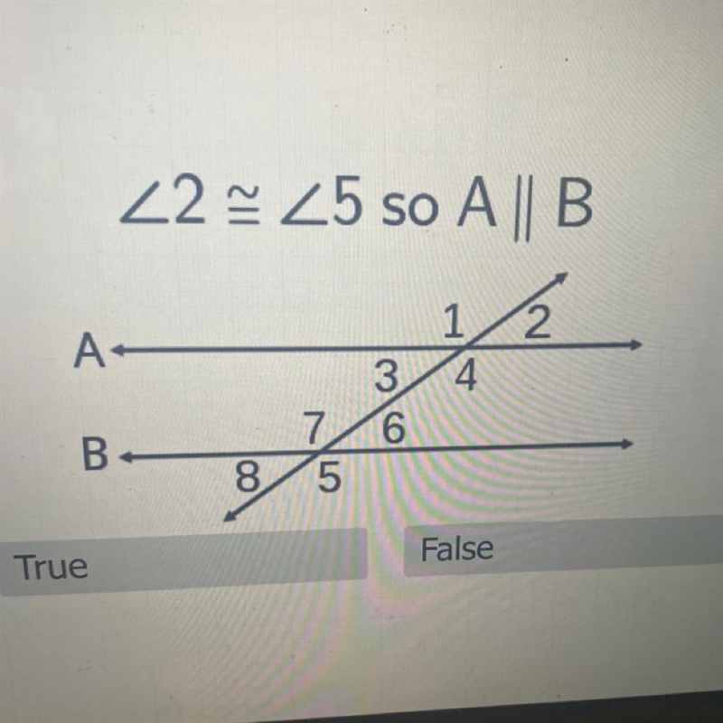 Angle2 cong angle5 so A|| B-example-1