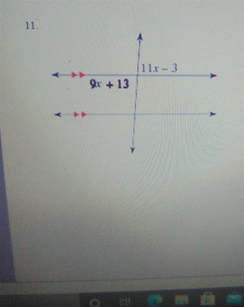 Write and solve the equation to find the value of x and the missing angle measures-example-1