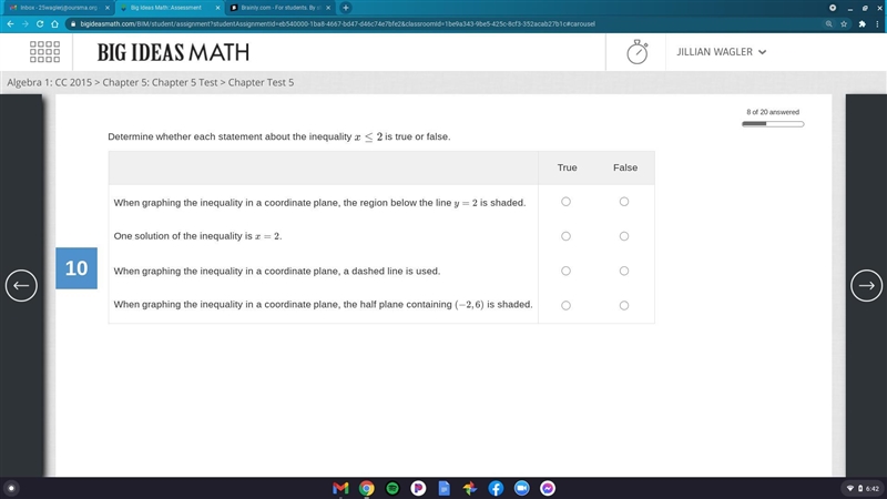 Please help true or false in the picture below-example-1