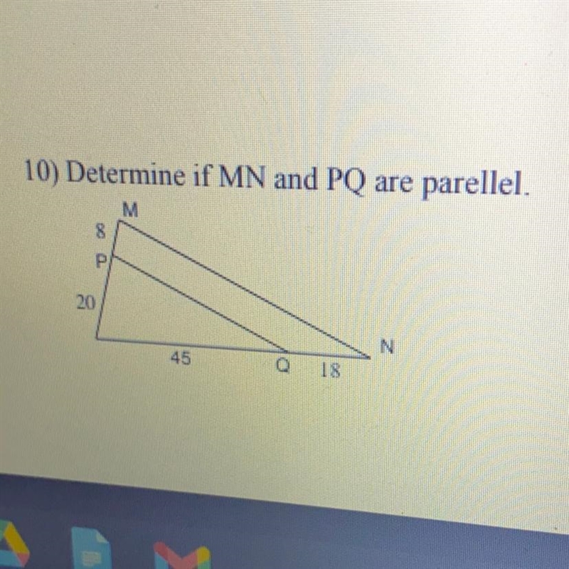 How do I show my work if these are parallel or not?-example-1