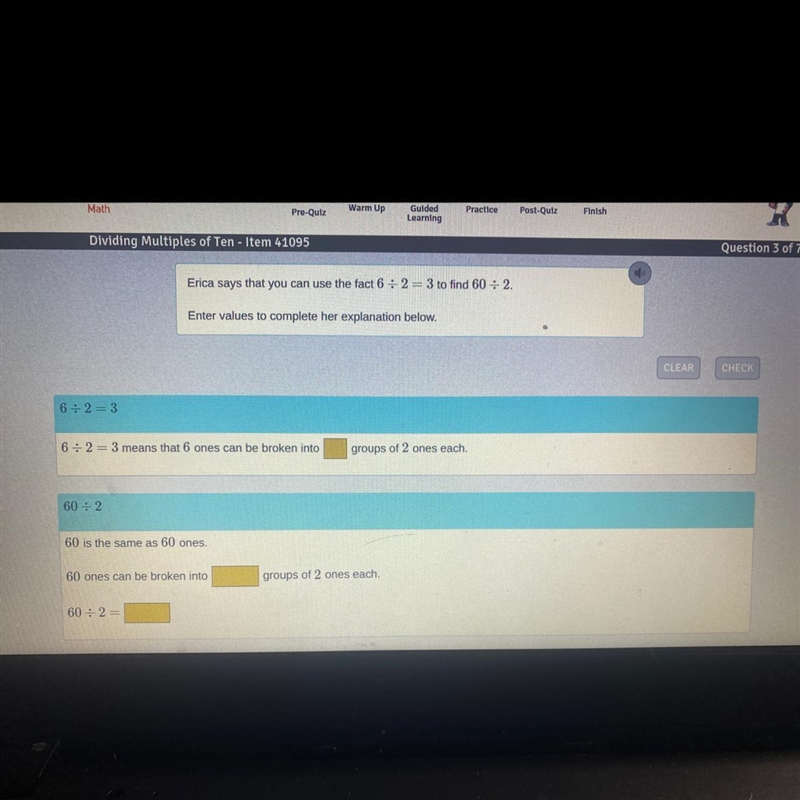 Please help me I’m really confused!! Erica says that you can use the fact 6 = 2 = 3 to-example-1