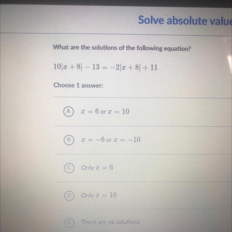 10|x+8| - 13 = -2|x+8|+11-example-1