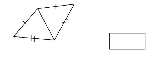 Compare the triangles and determine whether they be proven congruent, if possible-example-1