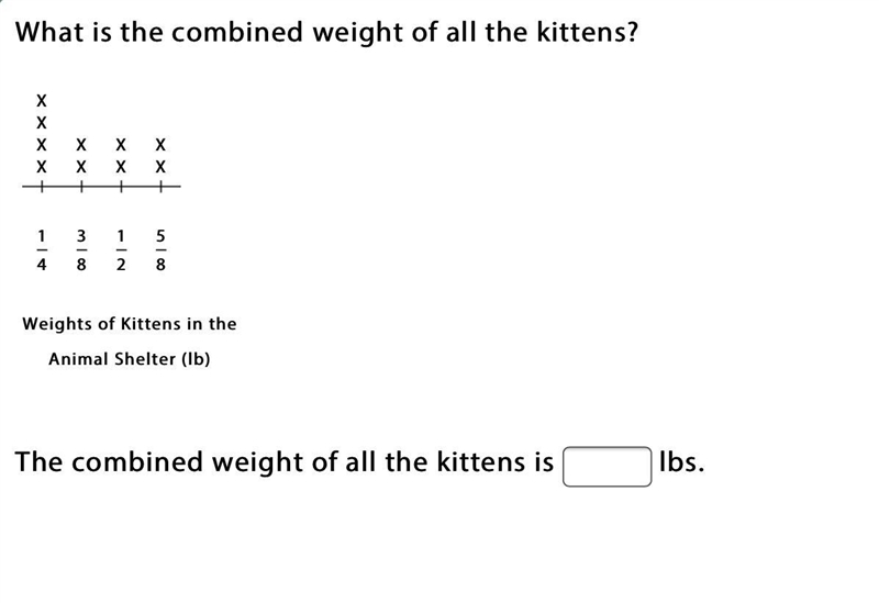 What is the combined weight of all the kittens ?pls help-example-1