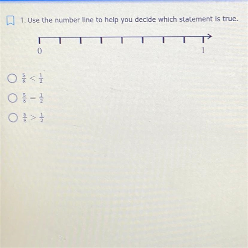 Use the number line to help you decide which statement is true. (A) (B) (C)-example-1