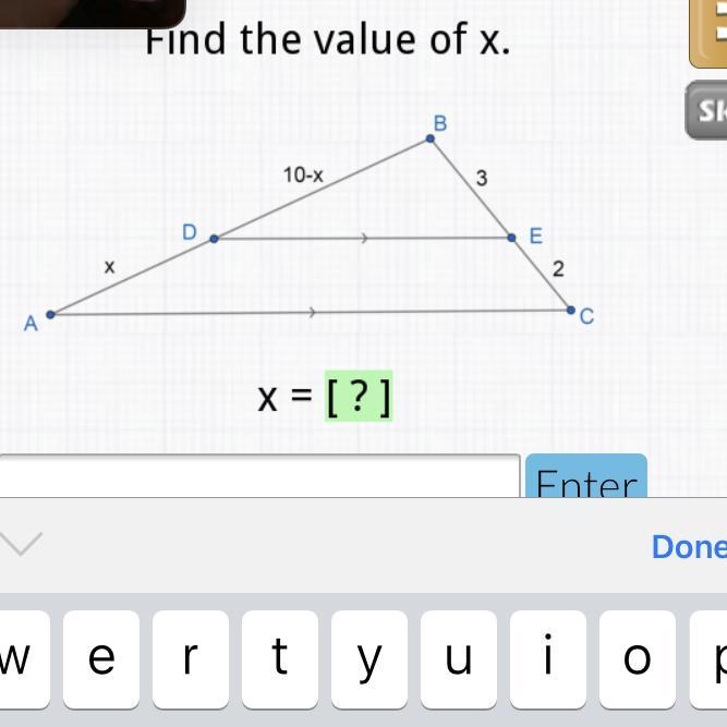 Find the value of x.-example-1